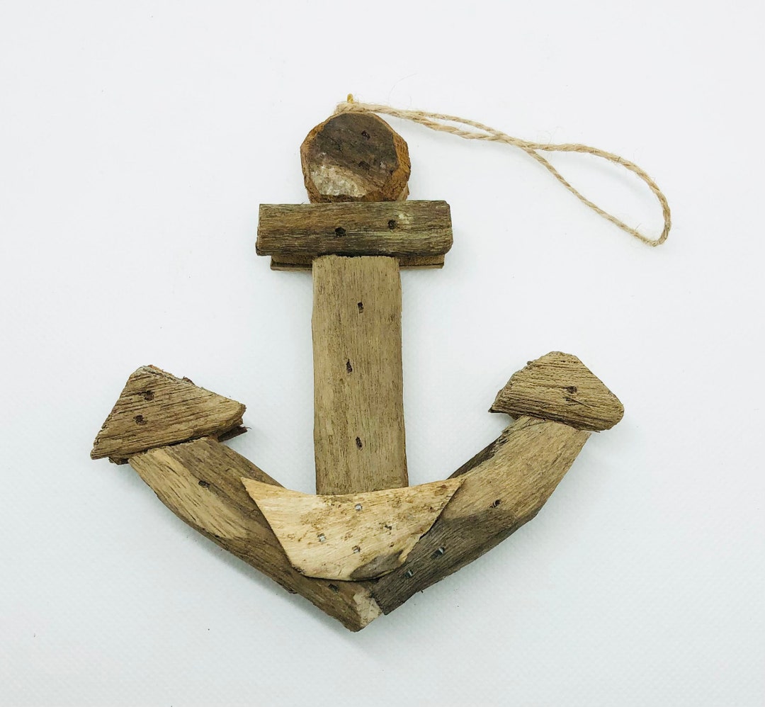 Driftwood Anchor Christmas Ornamentbeach Christmas Decorations