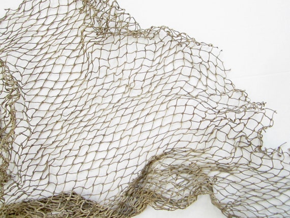 2 Pcs Fishing Net Decor, Natural Fish Net, Fishing Net Ocean