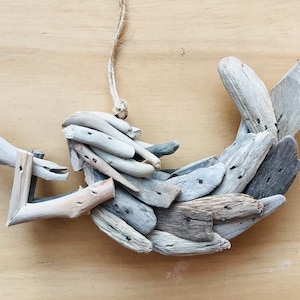 Mermaid Ornament-Driftwood Mermaid Ornament-Christmas Decorations-Wooden Mermaid-Christmas Ornaments-Mermaid Decor-Christmas Ornaments