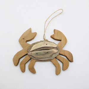 Crab Driftwood Ornament-Crab Christmas Ornament-Crab Decor-Christmas Tree Ornaments-Crab Ornament-Crab Decorations-Crab-Christmas Decor
