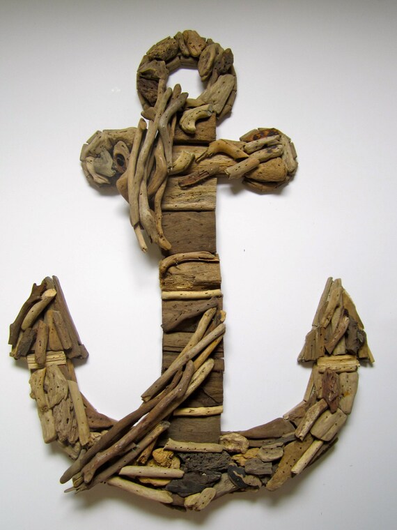 Handmade Driftwood Anchor-Driftwood Home Decor-Anchor Wall ...