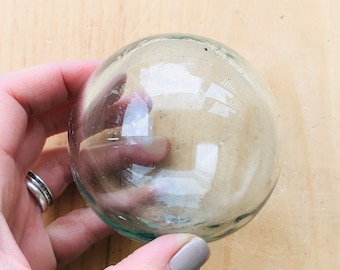 Clear Glass Float: 3" Maritime Coastal Decor