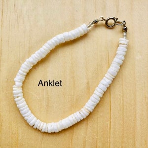 Puka Shell Necklace-White Puka Shell Choker Necklace-Puka Bead Necklace-Jewelry-Beach Jewelry-Sea Shell Jewelry-Sea Shell Necklace-Puka image 7