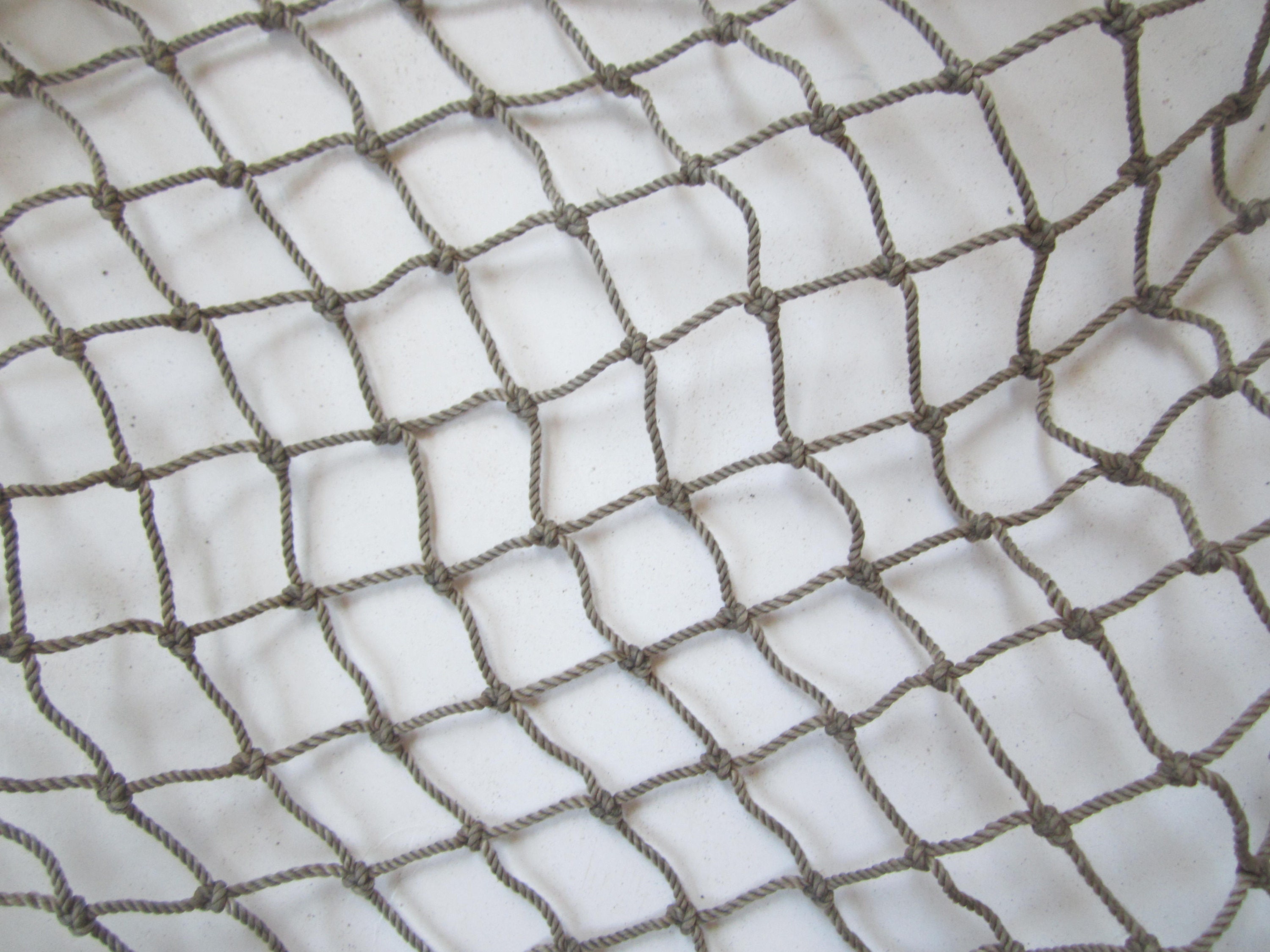 Authentic Fishing Net - 5'x5' - Old Vintage Fish Netting