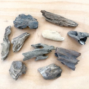 Assortment of 10 Driftwood Pieces-Craft Supplies-Driftwood Pieces-Driftwood Supplies-Driftwood-Assortment of Driftwood-Wedding Decor-Wood