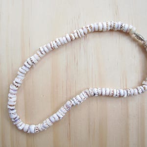 Tiger Puka Shell Necklace-Tiger Puka Shell Choker Necklace-Puka Bead Necklace-Jewelry-Beach Jewelry-Sea Shell Jewelry-Sea Shell Necklace image 2