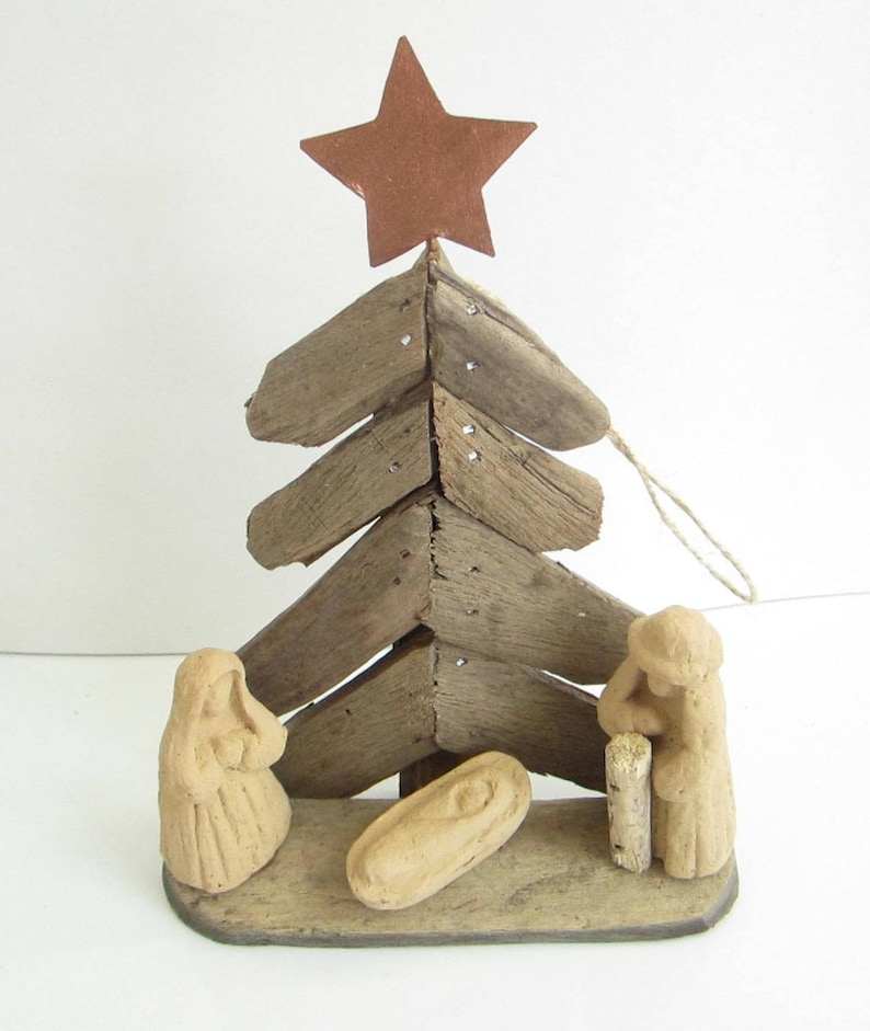 Driftwood Nativity-Nativity Set-Christmas Nativity | Etsy