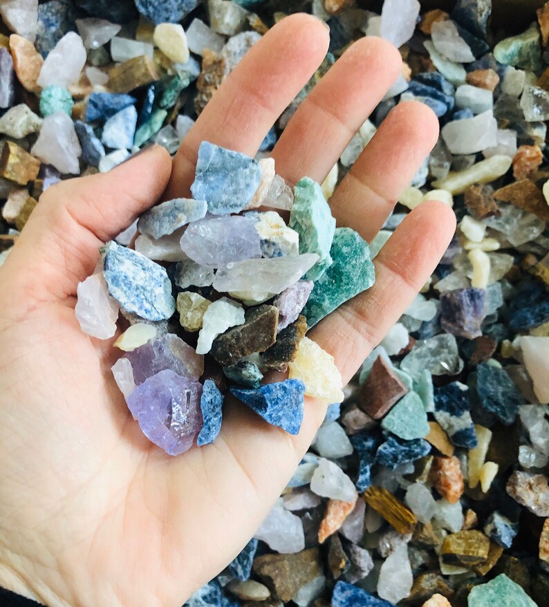Bulk Crystal Blendassorted Crystals Mixcrystals Bulkrough Etsy Canada