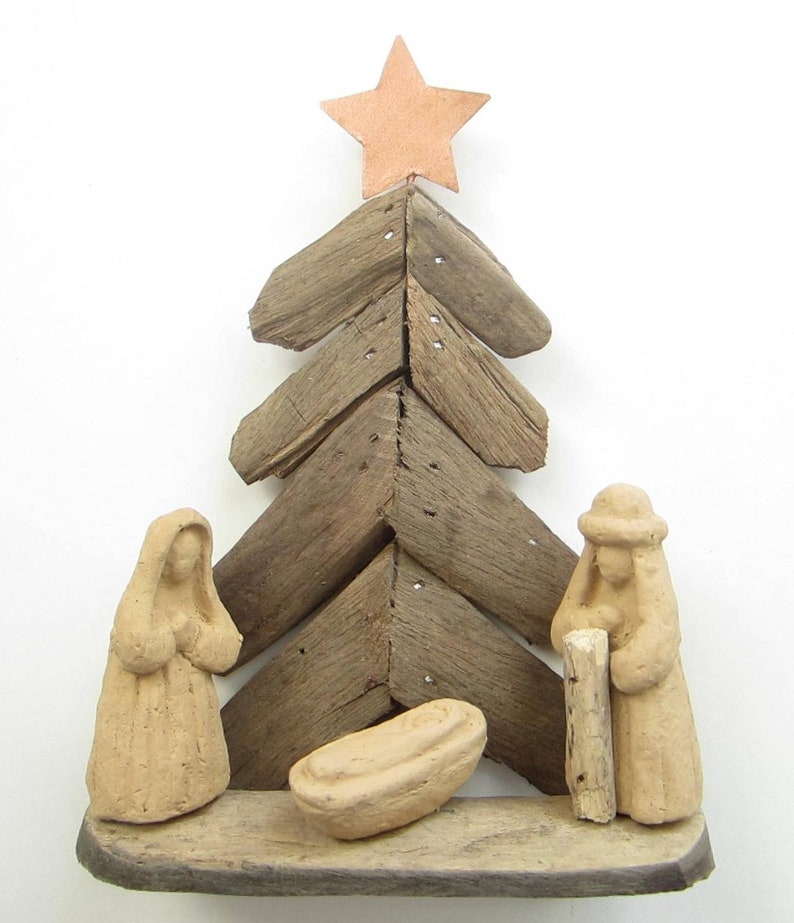 Driftwood Nativity-Nativity Set-Christmas Nativity | Etsy