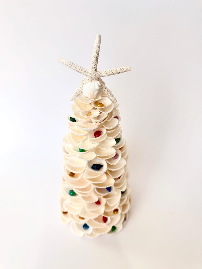 Seashell Christmas Tree-handmade Sea Shells Christmas Tree - Etsy