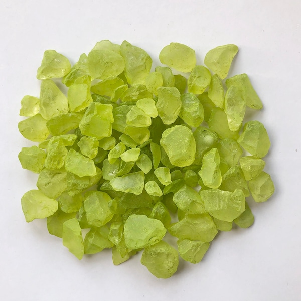 Lime Green Sea Glass Etsy