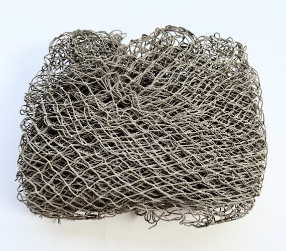 authentic fish net brown Vintage Brown Fish Net, Maritime Coastal Decor (5x10 Ft)