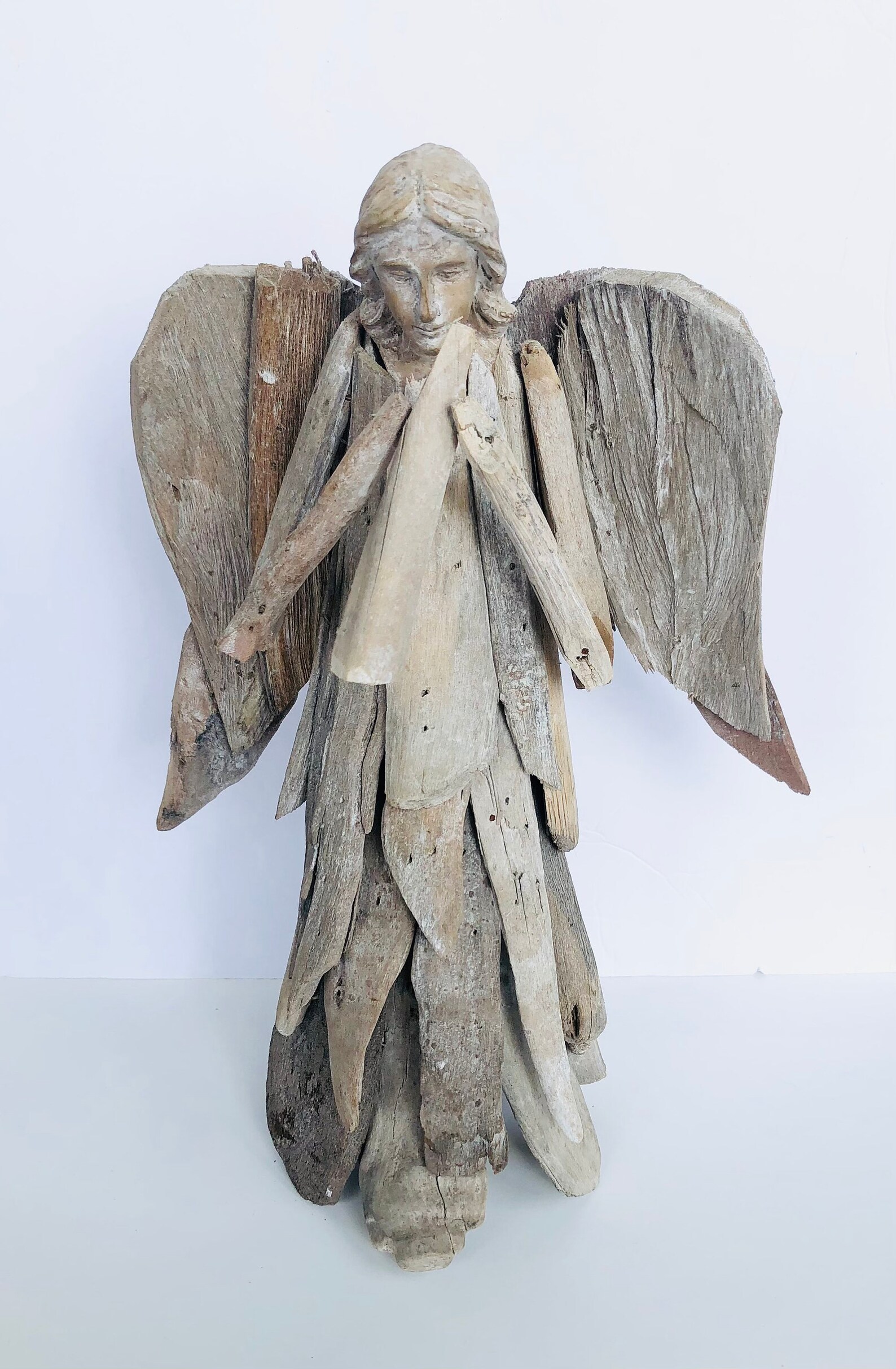 Driftwood Angelhandmade Wooden Angeldriftwood Decorangel Etsy