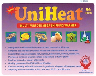Heat Pack UniHeat 96+ Hour Shipping Heat Pack for Air Plants