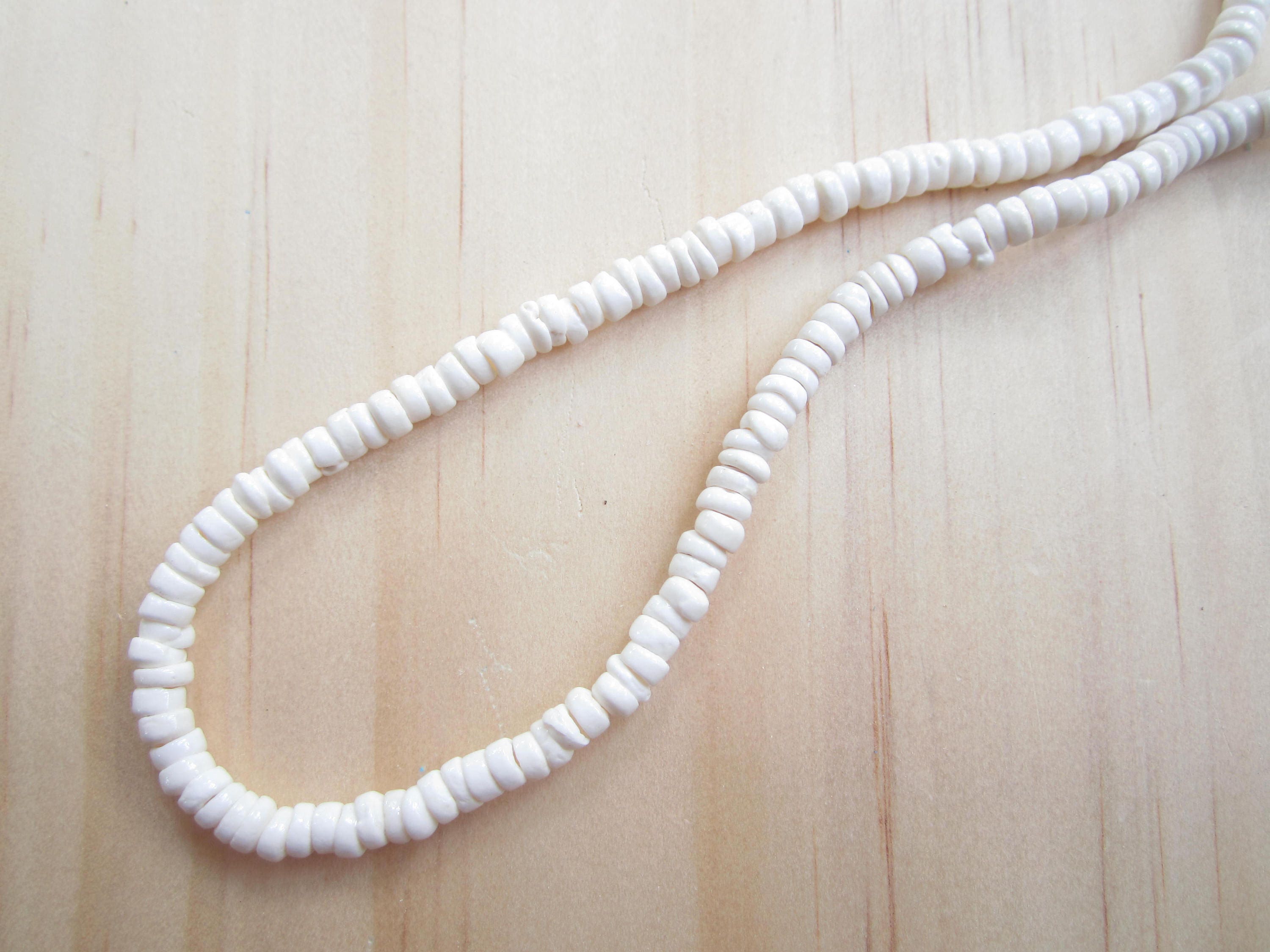 Puka Shell Necklace white Puka Shell Choker Necklace puka Bead