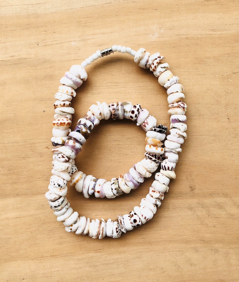 Tiger Puka Shell Necklace-Tiger Puka Shell Choker Necklace-Puka Bead Necklace-Jewelry-Beach Jewelry-Sea Shell Jewelry-Sea Shell Necklace image 5