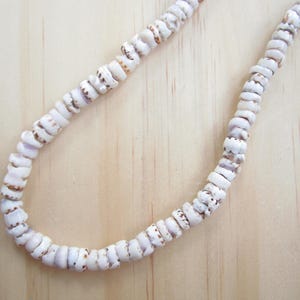 Tiger Puka Shell Necklace-Tiger Puka Shell Choker Necklace-Puka Bead Necklace-Jewelry-Beach Jewelry-Sea Shell Jewelry-Sea Shell Necklace image 3