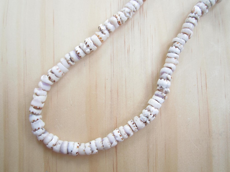 Tiger Puka Shell Necklace-Tiger Puka Shell Choker Necklace-Puka Bead Necklace-Jewelry-Beach Jewelry-Sea Shell Jewelry-Sea Shell Necklace image 3