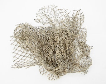 15' X 15' Decoy Netting Fishing Knotless Braided Old Nylon Net Decoration  3/4" 