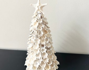Shell Christmas Tree-Beach Decor-Nautical Decor-Coastal Decor-Christmas Tree-Seashell Tree-Rustic Decor-Seashell Art-Home Decor-Sea Shell