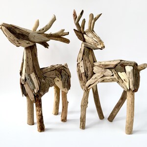Driftwood Reeindeer Christmas-Reeindeer Decor-Christmas Decorations-Wooden Reeindeer-Driftwood Decor-Reeindeer