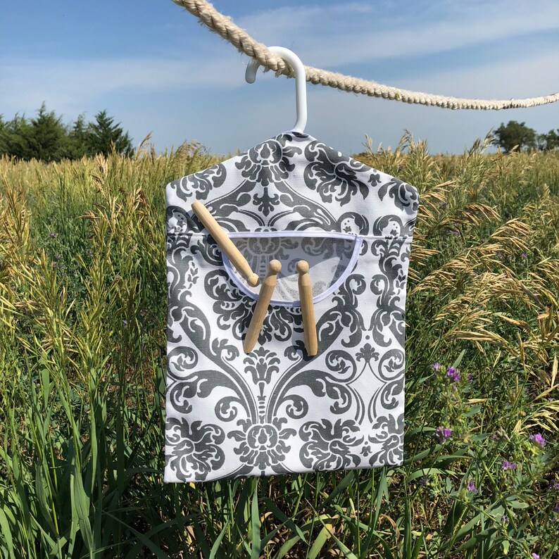Canvas Abigail Clothespin Bag Laundry Clothespin Holder Etsy