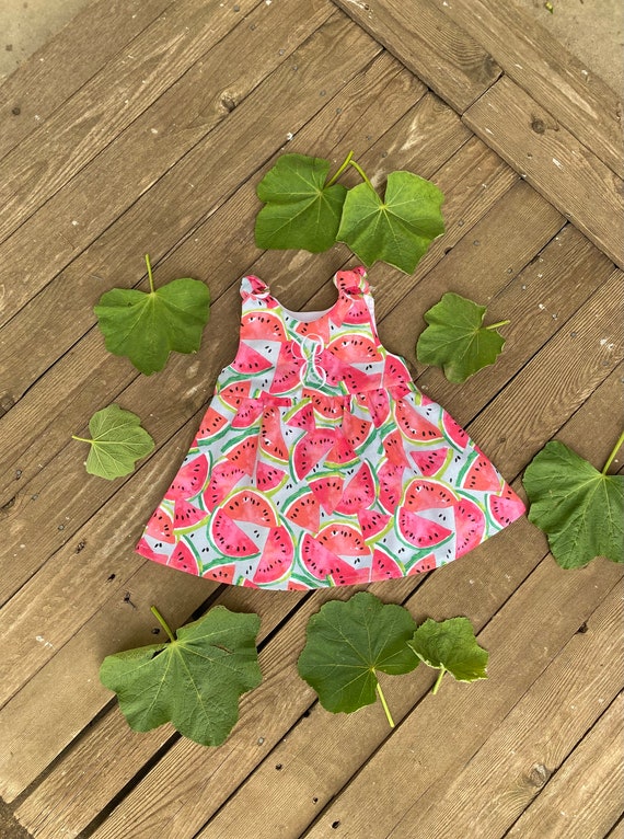 watermelon pink color combination dress Petal and Pup Women's Corina Midi Dress