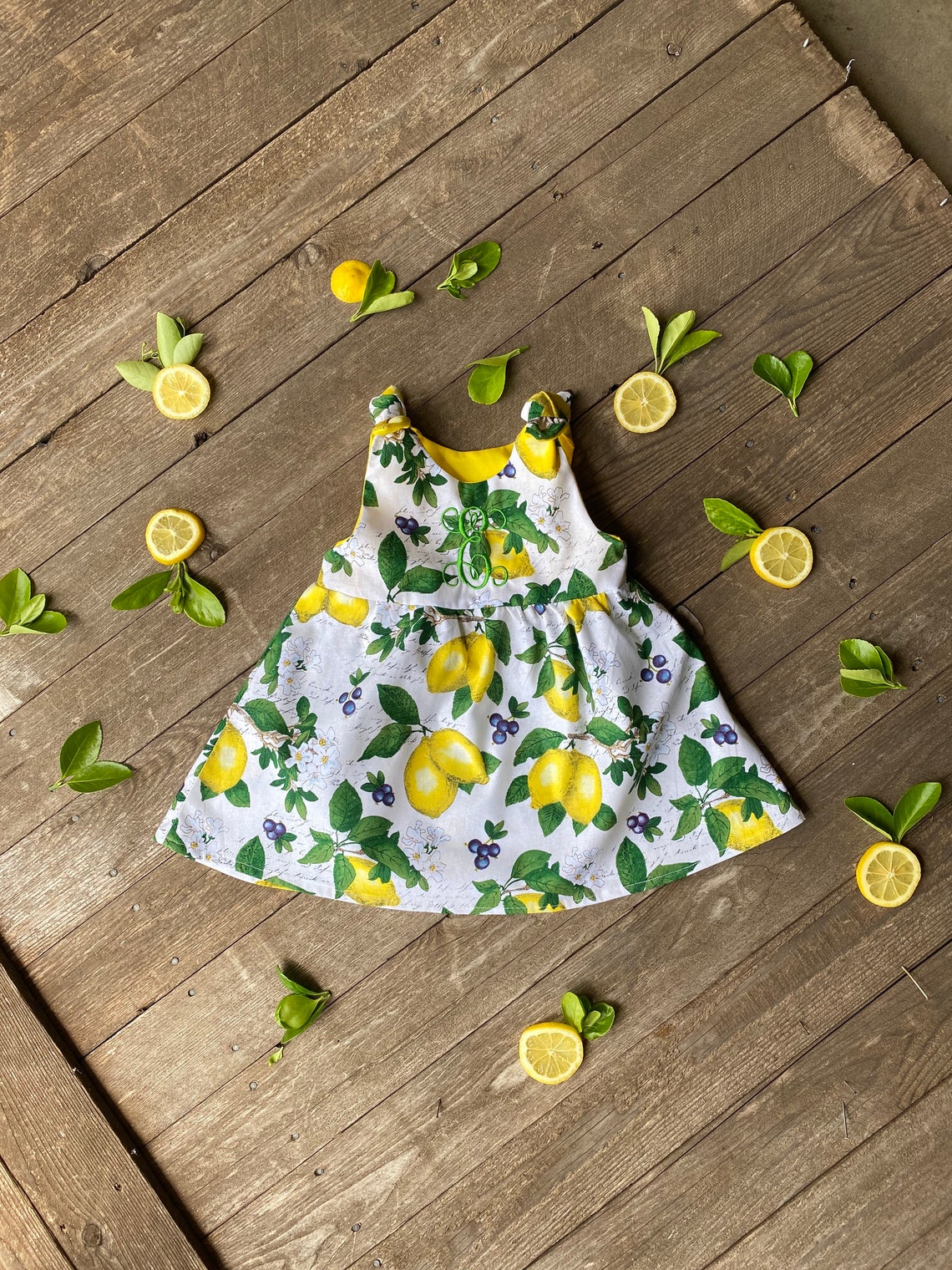 Lemons Baby Dress