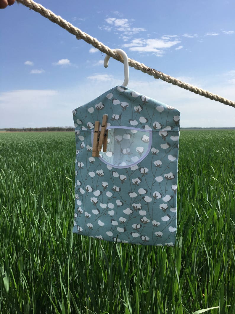 Cotton Spa Clothespin Holder Laundry Room Accessory Wash Etsy