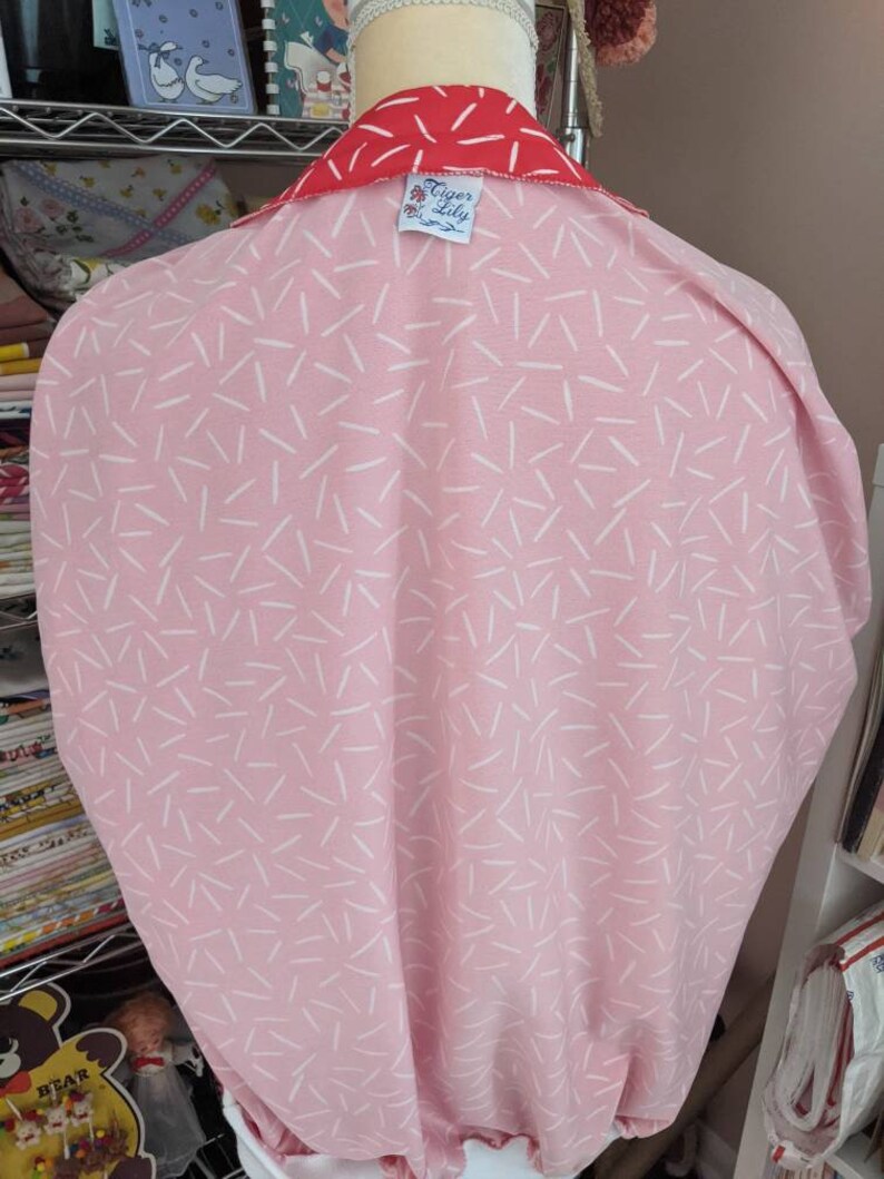 80s Retro Tunic Shirt 1980s fashion ringer style