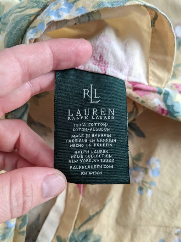 Ralph Lauren Green Label Sham Style Pillowcase Set Pair // Etsy
