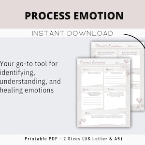 Process Emotion Heal Understand Emotions Journal Prompts Deep Personal Work Therapy Questions Stability Self Care Reflection Self Discovery