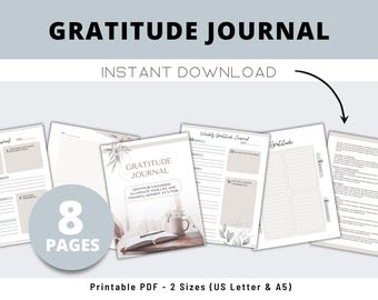 Gratitude Journal, Gratitude Journal,Mindfulness Journal,Daily Gratitude,Wellness Journal,Gratitude Planner, Self Care Planner