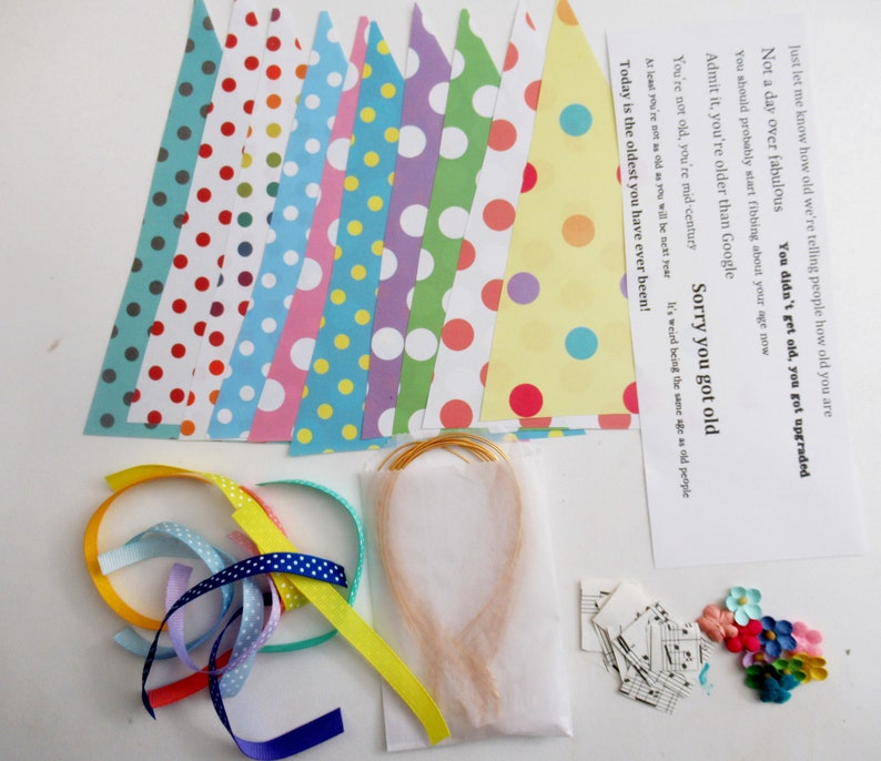 Sassy Birthday Girls Paper Doll Making Kit Mixed Media Art Etsy