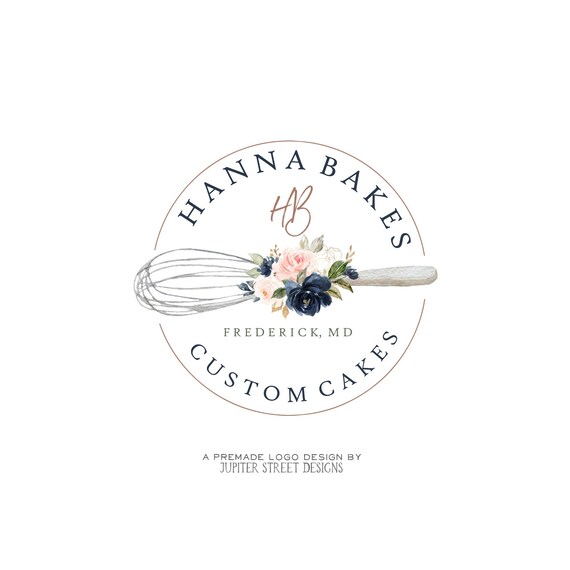 Kitchen Logo Catering Logo Utensil Logo Flower Logo Food Etsy