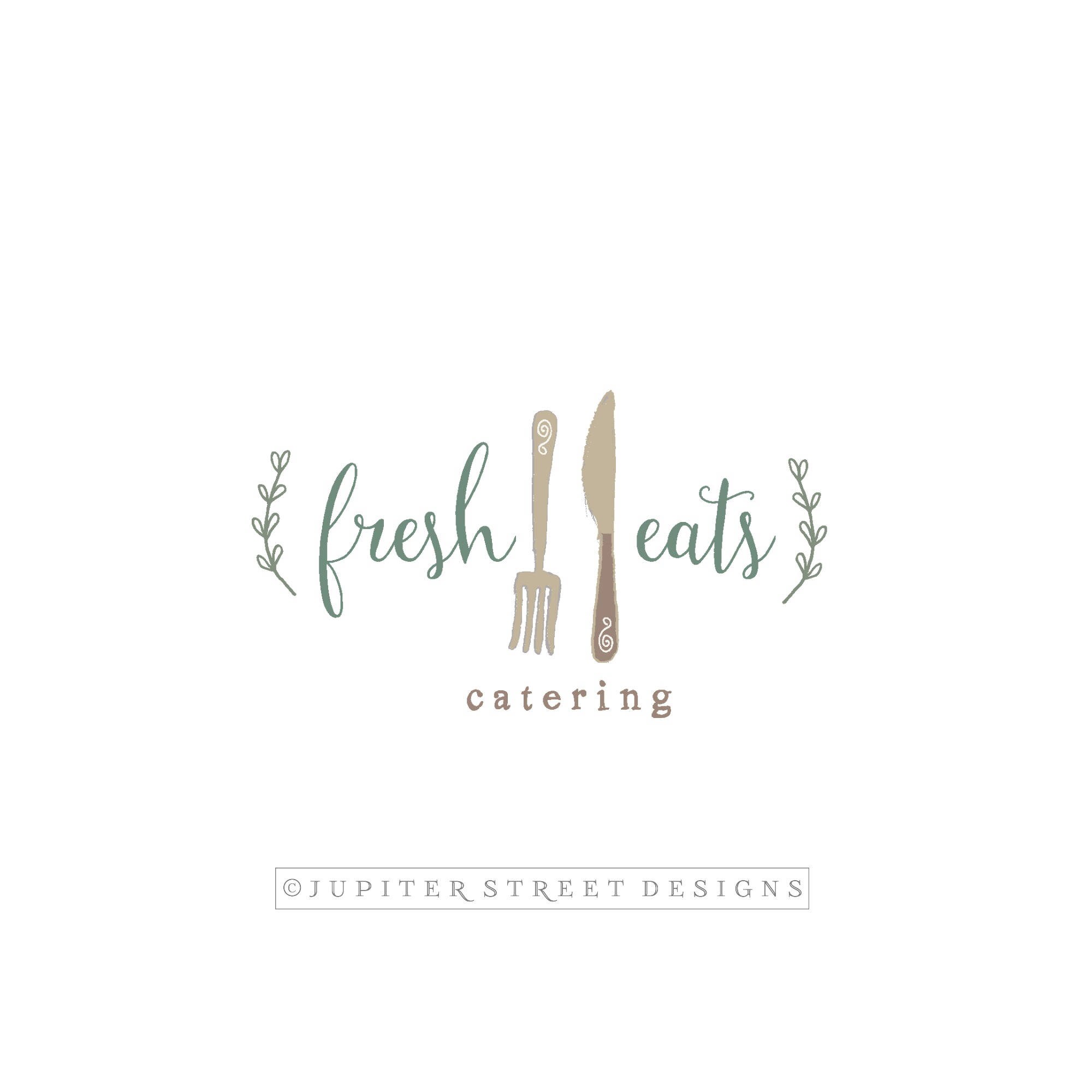 Logo Design Logo Premade Logo Food Logo Herb Logo Kitchen Etsy