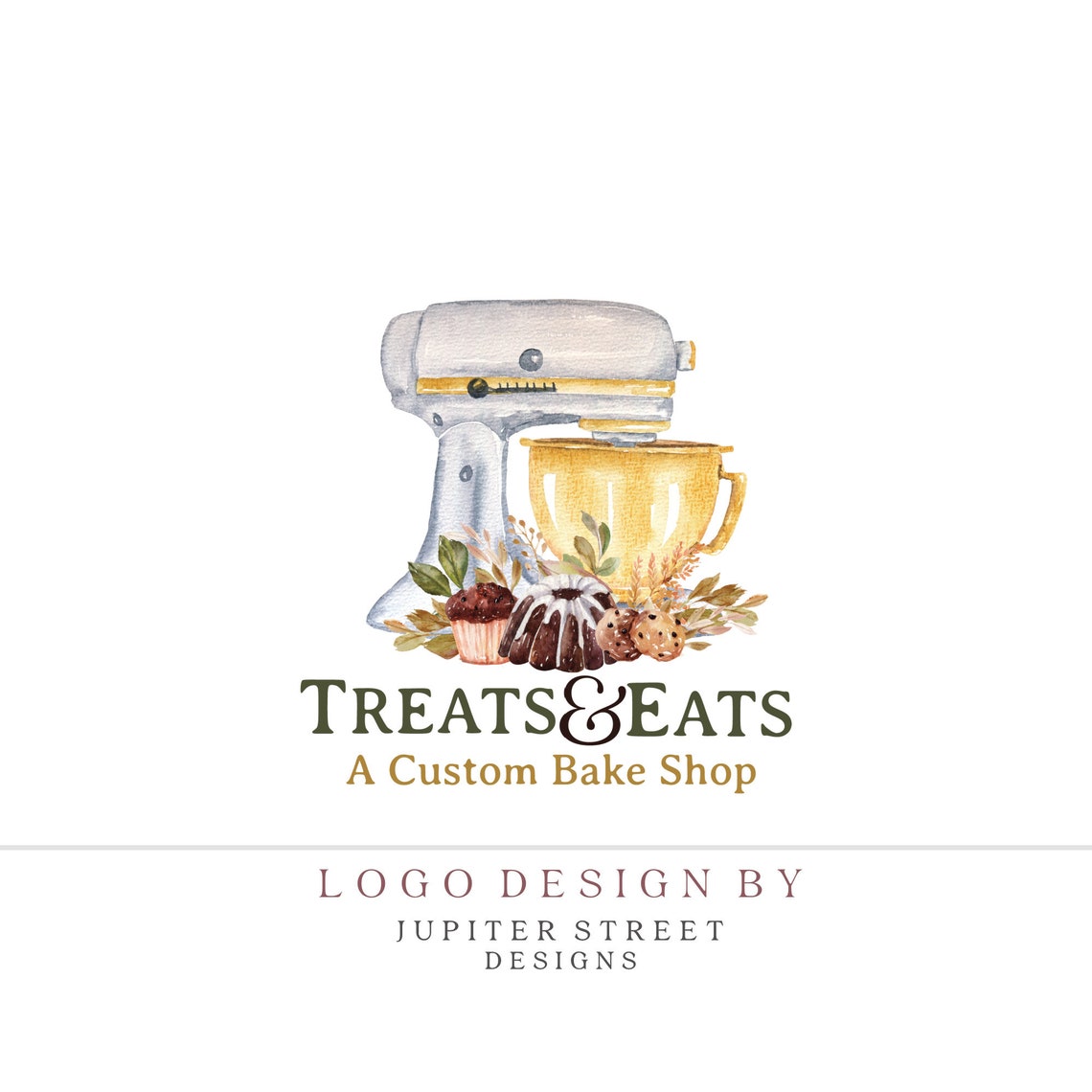 MIXER LOGO Bakery Logo Design Baking Logo Modern Logo Etsy