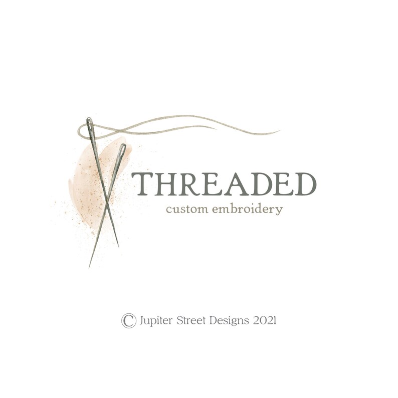 SEWING LOGO Thread Logo Embroidery Logo Craft Logo Premade Etsy