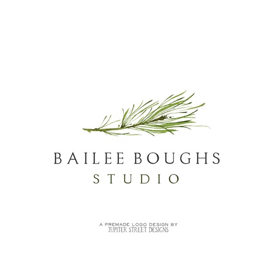 Logo Design Tree Logo Branch Logo Logo Premade Logo Pine Etsy