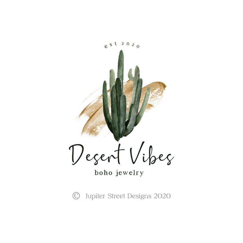 Cactus Logo Desert Logo Logo Design Branding Package Logo | Etsy