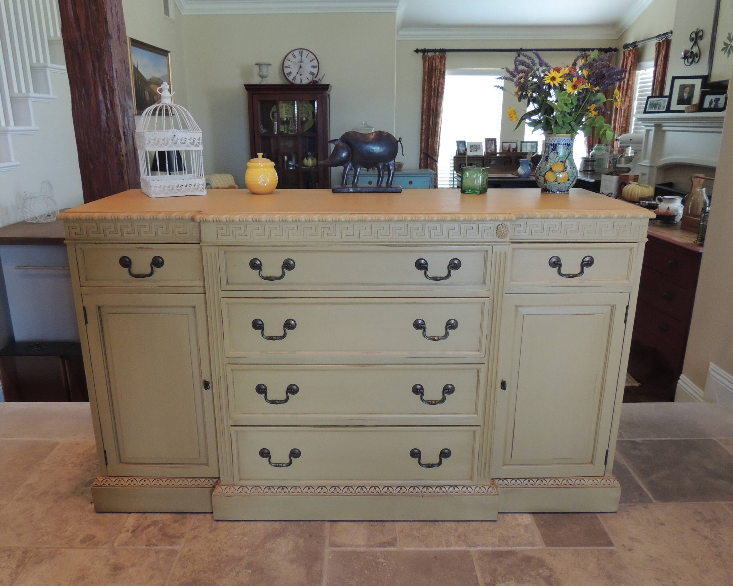 1950's Repurposed Vintage Buffet Sideboard Etsy