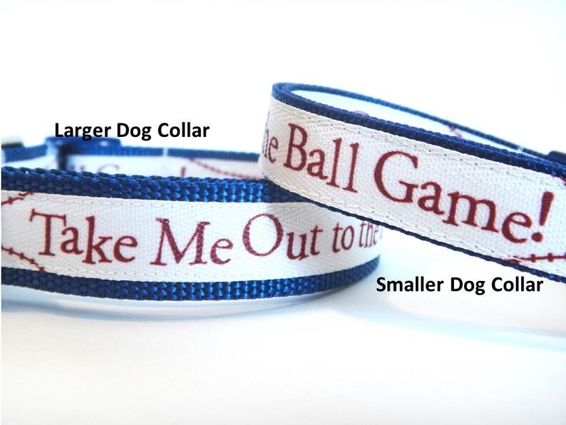 Baseball Dog CollarAdjustable Dog CollarMale Dog Etsy