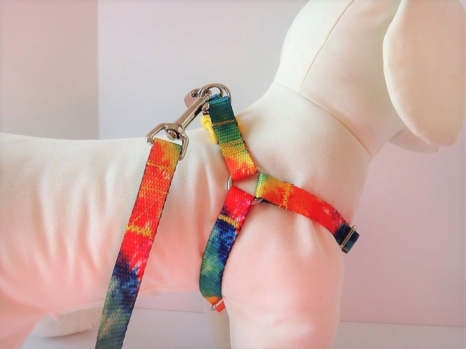 Stepin Dog Harness and optional Leash Tie Dye Dog Harness Etsy