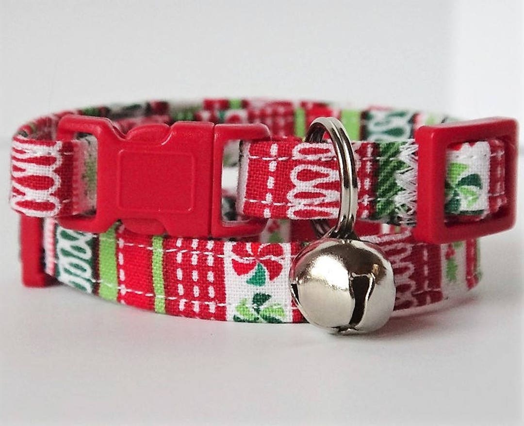 Christmas Cat Collar Kitten Collarfabric ribbon Etsy