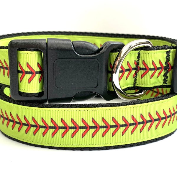 Baseball Dog Collar Etsy