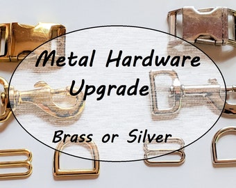 Dog Collar Metal Hardware Upgrade