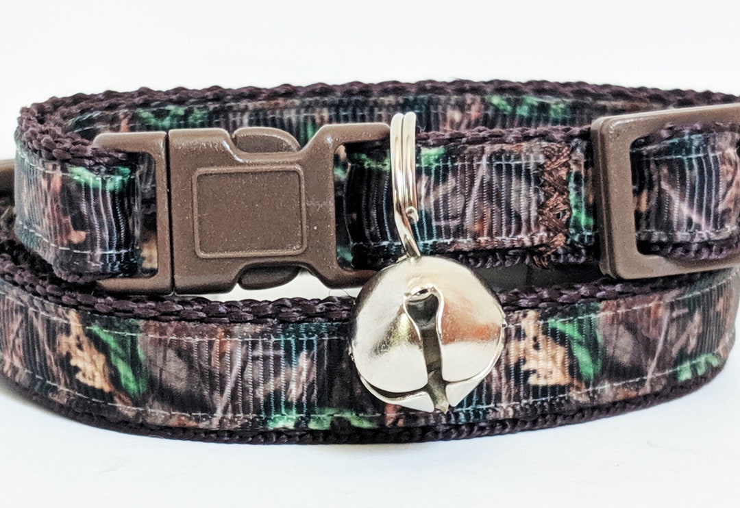 Cat Collar Kitten Collar Real Tree Camo Cat Collar Brown Boy Cat Collar