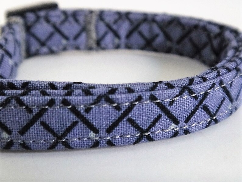 Fabric Cat Collar Kitten Collar Boy Cat Collar Grey and Etsy