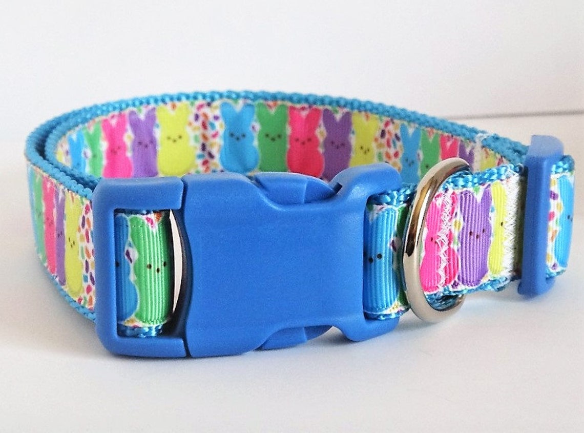 Easter Dog Collar & optional Leashpeeps Dog Collarpink Etsy