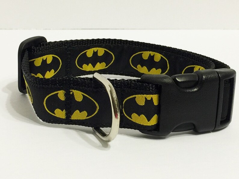 Dog Collar Batman Dog Collar Medium or Large Dog Collar Etsy